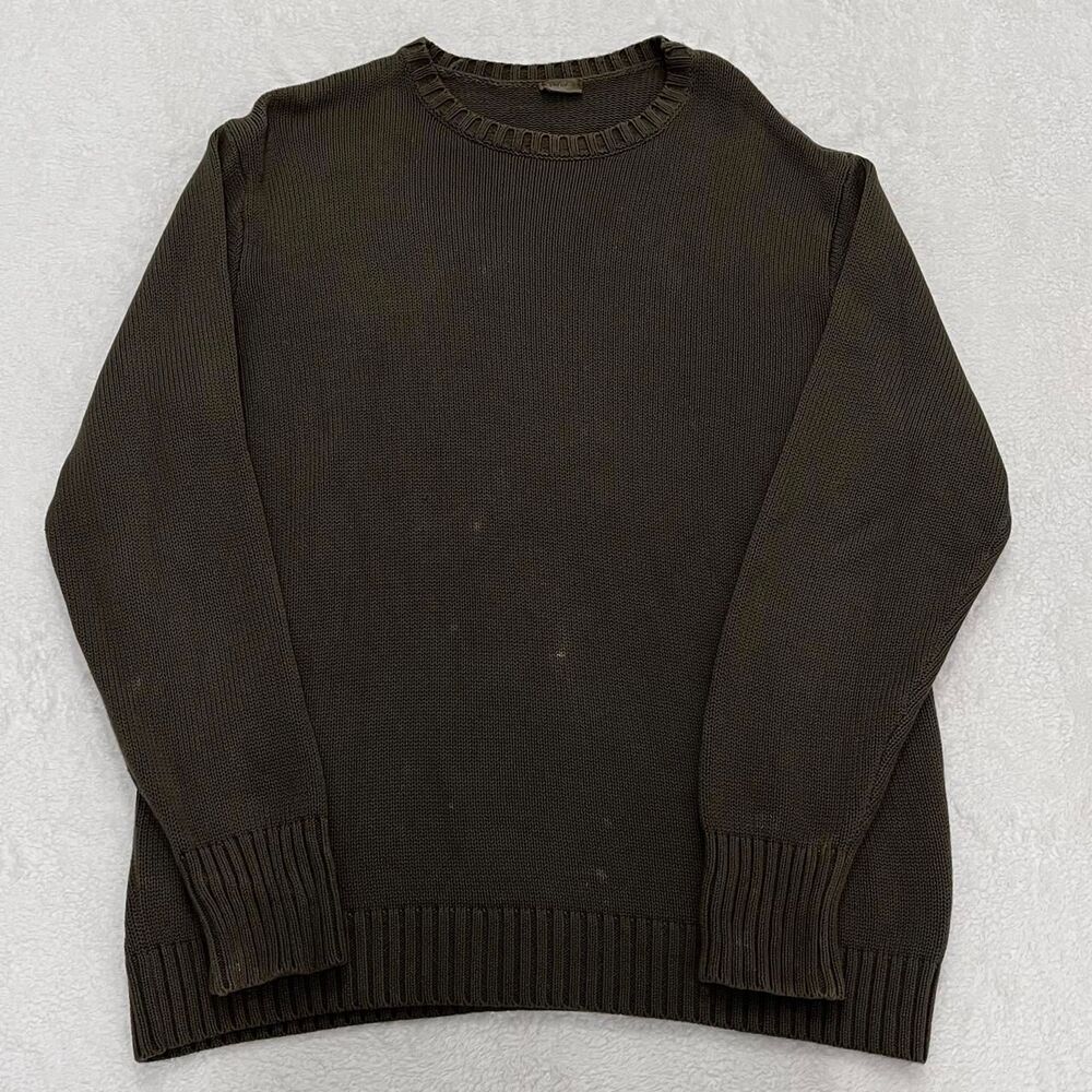 Brandy-melville Women's Brown and Green Jumper